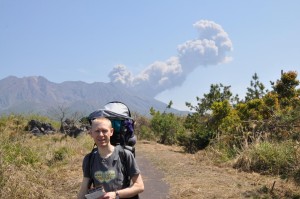 Nasz pierwszy wybuch wulkanu Sakurajima