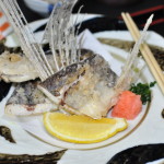 Ryba latająca na talerzu w Yakushimie