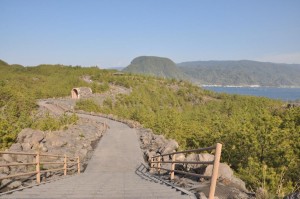 Szlak do punktu obserwacyjnego na wulkan Sakurajima