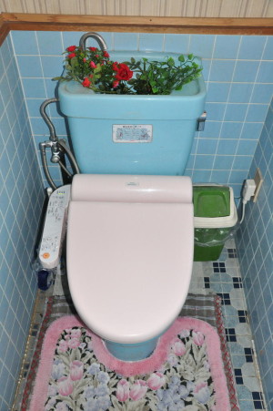 Przykład toalety w japońskim domu