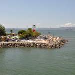 Widok na port w Puntarenas
