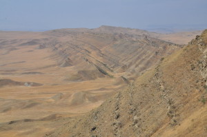 Panorama Aazerbejdżanu z Monastyru Udabno